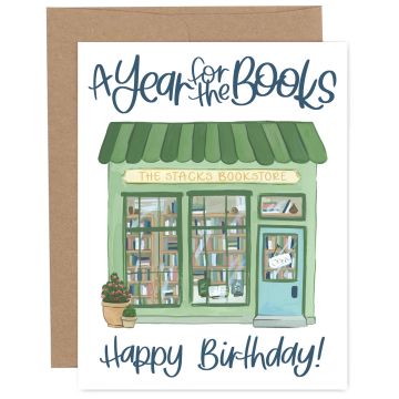 A Year For The Books Birthday Greeting Card